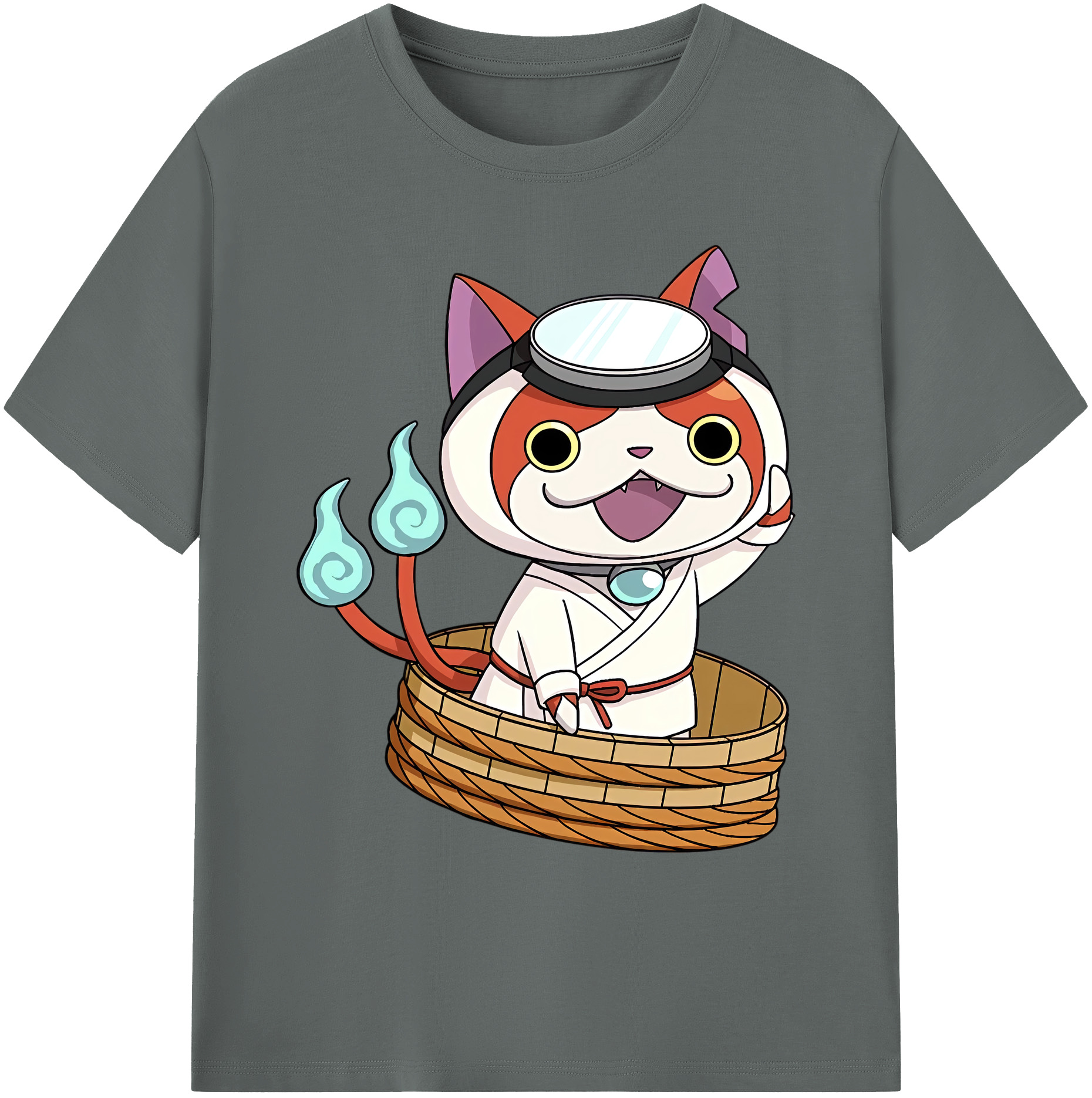 （画像用） 妖怪ウォッチ Yo-kai Watch 綿100％ メンズ半袖Tシャツ｜肌触りやわらか＆通気性